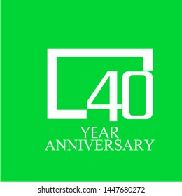  Year Anniversary Square Vector Template Design Illustration