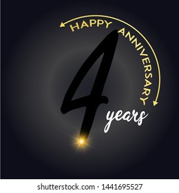 Year Anniversary Vector Template Design Illustration