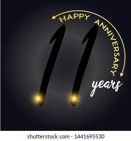 Year Anniversary Vector Template Design Illustration