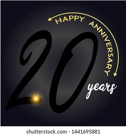Year Anniversary Vector Template Design Illustration