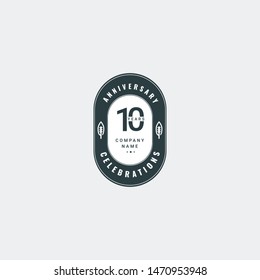 year anniversary vector template. Design for your celebration. Design for advertising, poster, banner or print.