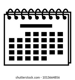 Year calendar icon. Simple illustration of year calendar vector icon for web