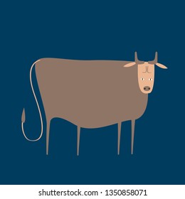 Year of the cow vector
