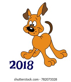 Year of the dog. 2018
