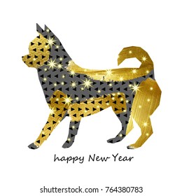 year, dog, chinese, new, vector, illustration, symbol, zodiac, design, decoration