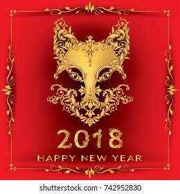 Year of Dog Vector Design .illustration vector