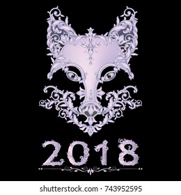 Year of Dog Vector Design .illustration vector