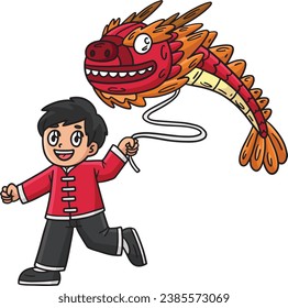 Year of the Dragon Child Dragon Balloon Clipart