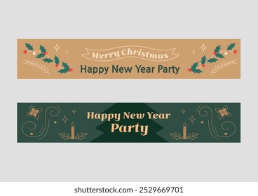 year end party banner Image, Korean Translation : 
year end party, Thank you sincerely