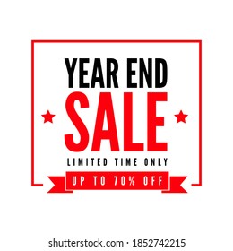 Year End Sale Banner Template.