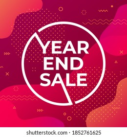 Year End Sale Banner Template.