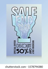 Year End Sale  Header - Template - Banner Design