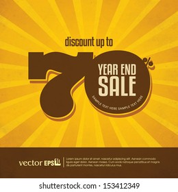 Year end sale poster