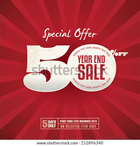 Year End Sale Poster