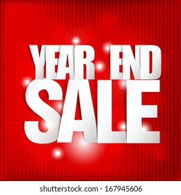 Year End Sale Poster (Paper Folding Design) 
