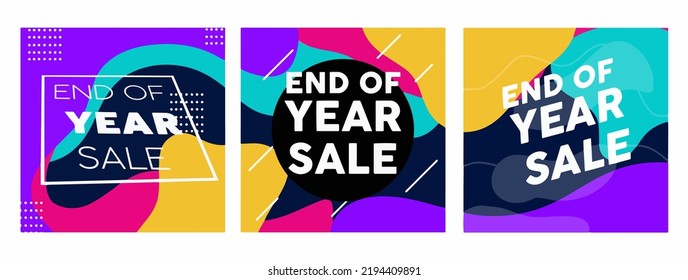 year end sale social media post template