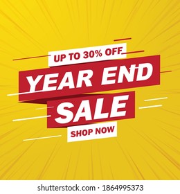 Year end Sale Square Banner 