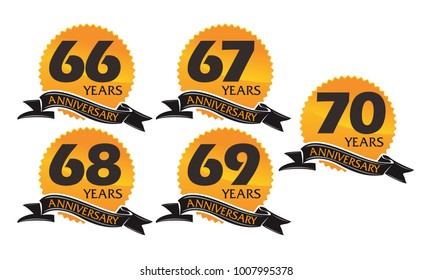Year Gift Box Ribbon Anniversary Set