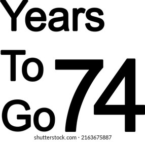 Year to go illustration vector on white background with amazing font