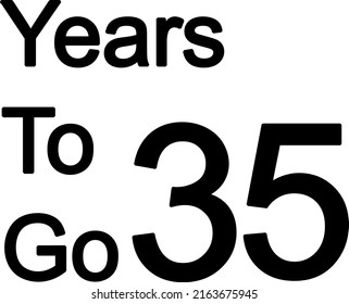 Year to go illustration vector on white background with amazing font
