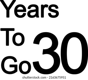 Year to go illustration vector on white background with amazing font