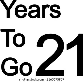 Year to go illustration vector on white background with amazing font