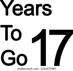 Year to go illustration vector on white background with amazing font