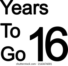 Year to go illustration vector on white background with amazing font
