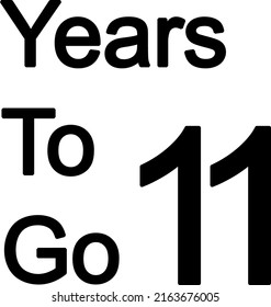 Year to go illustration vector on white background with amazing font