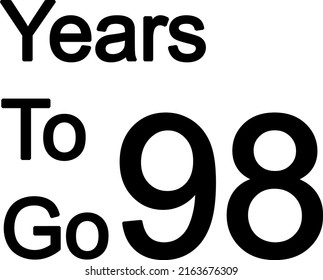 Year to go illustration vector on white background with amazing font