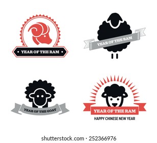 Year of the Goat - Badges