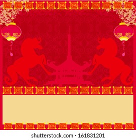 Year of Horse graphic design 