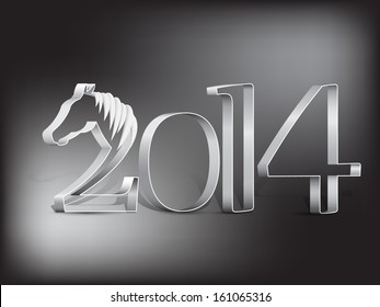 Year of the horse - New Year's card 2014