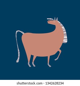 Year of the horse vector