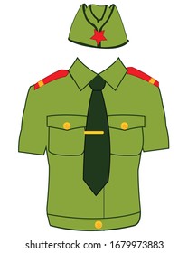 Year military form of the soldier to red army