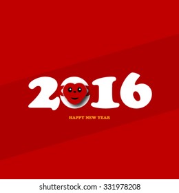 Year of the Monkey New Year Design Background