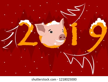 The year of the pig 2019 new year