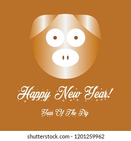 year of the pig illustration
