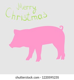 the year of the pig new year,vector illustration