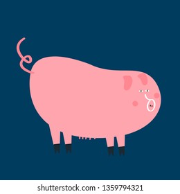 Year of the pig vector