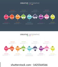 Year planner, 12 months, 1 year, Timeline infographics design vector and Presentation business can be used for Business concept with 12 options, steps or processes. 
