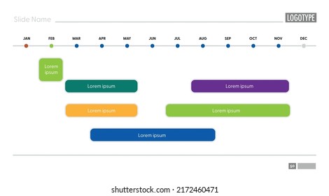 Year Planner Timeline Powerpoint Slide 