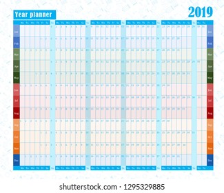 year planning 2019 for personal used