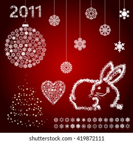 Year of a the rabbit 2012, 3D illustration