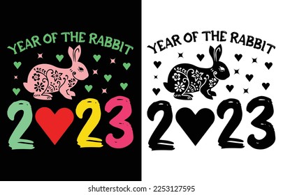 Year Of The Rabbit 2023 t shirt design