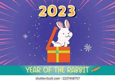 regalo de año nuevo de conejo