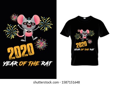 Year Of The Rat 2020...T shirt Template