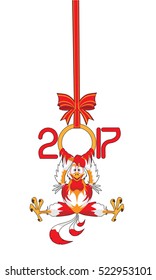 Year of the Rooster 2017 - Vector Rooster Illustration - 2017 Happy New Year