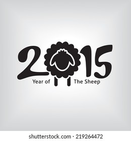 Year of the sheep, 2015 new year high quality vector eps10