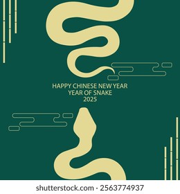 YEAR OF SNAKE, CHINESE NEW YEAR 2025 VECTOR DESIGN